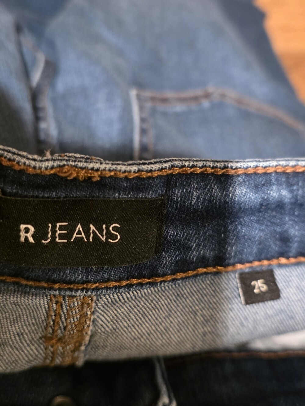 Women’s Blue Denim Jeans with Floral Embroidery - Picture 7 of 8